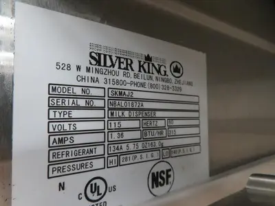 Double Silver King Milk - Cream Dispener