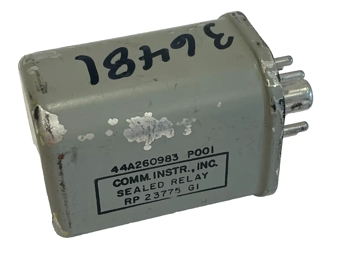 USED COMMERCIAL INSTRUMENTS 44A260983 SEALED RELAY RP 23775 GI