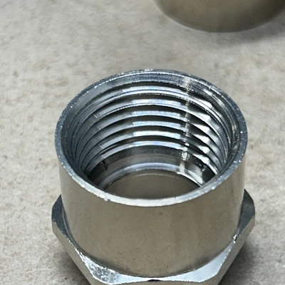 (7)S/S Thread Adapters With O-Ring  SZ. 1/2”& 3/4” NNB Fast Shipping+ Warranty