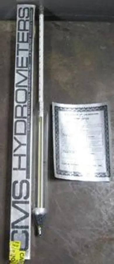 QTY. 1. CURTIN MATHESON SCIENTIFIC INC HYDROMETER,...