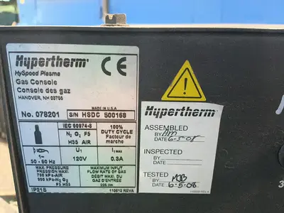 Used HYPERTHERM HSD130 Plasma Cutters Ohio US | HGR 24 #1405128