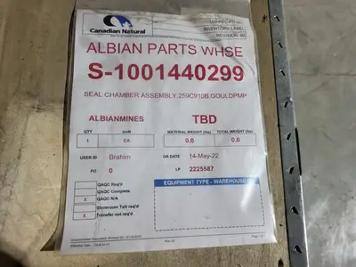 New | in-Stock GOULDS PUMPS E01094A 1212C Parts (Hydraulics and Pneumatics) British Columbia CA | Lenmark #1440675