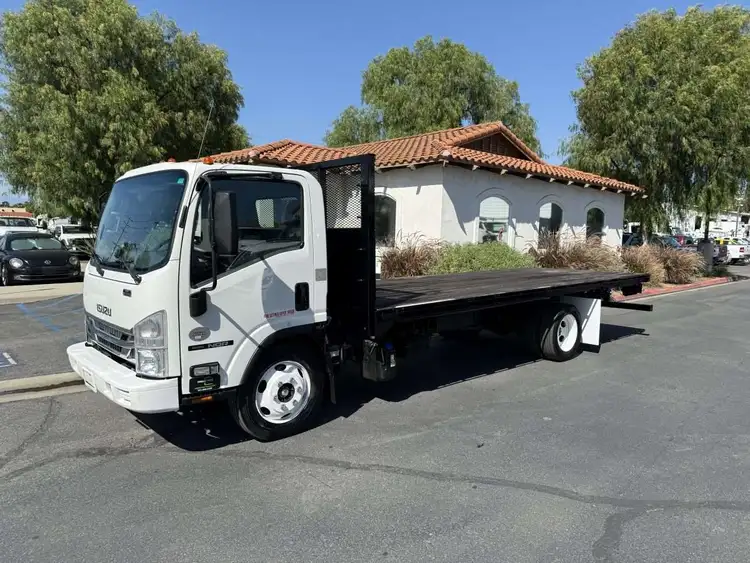 Used 2021 ISUZU NQR Flatbed Trucks California US | Commerce Truck Equipment Sales #1548707
