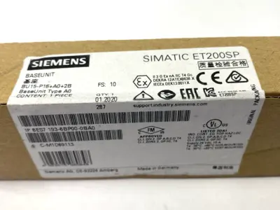 NEW SIEMENS 6ES7 193-6BP00-0BA0