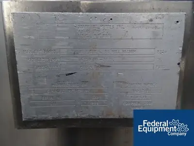 USED Stainless Metals Inc. 60 Gal Stainless Metals Receiver, S/S, 10#