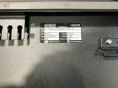 Used DYNICS MCMXDCN15WDCW76A Automation Control (HMI) Ohio US | HGR 24 #1406258