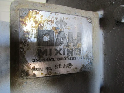 J.H. Day Turbulent Mixer/Dryer, Stainless Steel, Jacketed, 30 HP