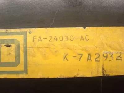 Square D FA24030AC I-Line Circuit Breaker 30 Amps 480VAC 2 Pole Black Face Used