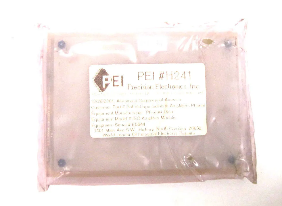 NEW PRECISION ELECTRONICS INC. H241-11059 ISO AMPLIFIER MODULE