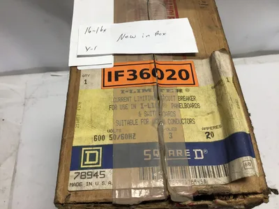 Circuit Breaker 20 amp Square D IF36020 I Limiter I Line Molded Case