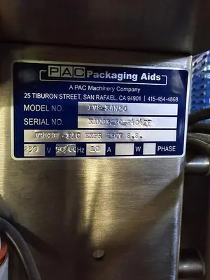 USED PAC MACHINERY PVS-KAW30