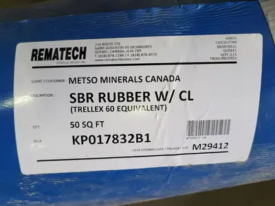 50 sq ft SBR Rubber w/ CL (Trellex 60 Equivalent) KP017832B1