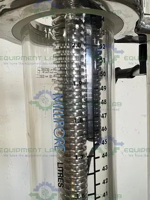 USED MILLIPORE QUIKSCALE 70 / 550 CHROMATOGRAPHY COLUMN 2 L