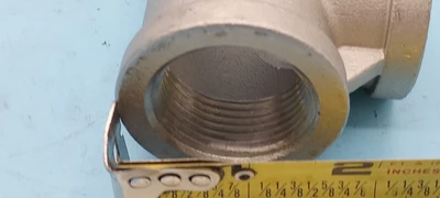 LOT OF 2 MB-304 1 7/8"" Tee,Stainless Steel Fitting 150-1 SP114