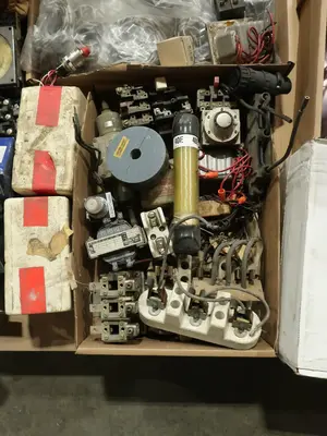 5 PALLETS OF ASSORTED ELECTRICAL AND COMPONENTS