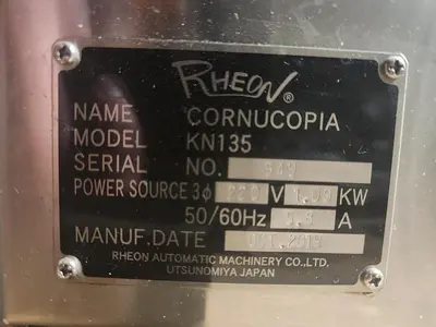 USED 2019 RHEON AUTOMATIC MACHINERY CO. CORNUCOPIA KN135