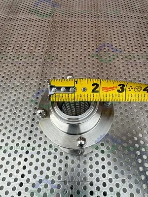 USED GLACIER TANKS SGF-TW-G150-KFM-9MM TRI CLAMP INLINE SIGHT GLASS 1 1/2" FITTING