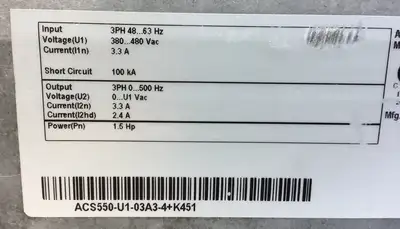 USED ASEA BROWN BOVERI B055