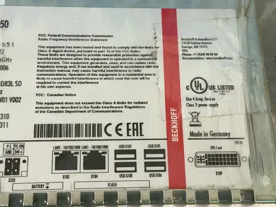 Used 2022 BECKHOFF CP670600010050 Automation Control (HMI) Ohio US | HGR 24 #1518992