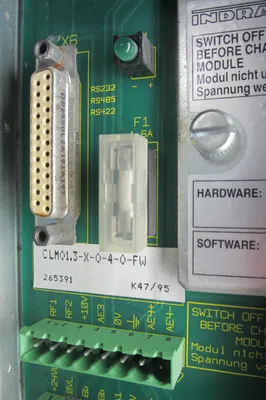 USED INDRAMAT CLM01.3-X-0-4-0-FW SERVO CONTROLLER CLM013X040FW