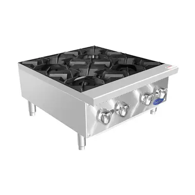 New | in-Stock Atosa New Atosa ACHP-4 HD 24" Countertop Gas (4) Burner Hotplate with Total 128,000 BTU Hot Plates Illinois US | Falcon Restaurant Supply #1375225