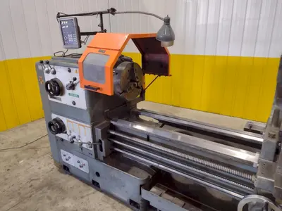 32" X 168" SUMMIT GAP BED ENGINE LATHE. STOCK # 0661425