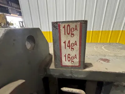 10' x 10 GA ROPER WHITNEY PEXTO MODEL #10-H-10 HYDRAULIC SHEAR: STOCK #22973