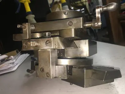 2841-385 Antique MJ Brohen Brocading Ellipse Precision 360 Chuck/Vise & Oval Attachment