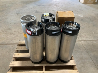 Used LOT OF (6) 5 GALLON TORPEDO KEGS Beer Equipment Michigan US | Miedema Asset Management Group #1580089