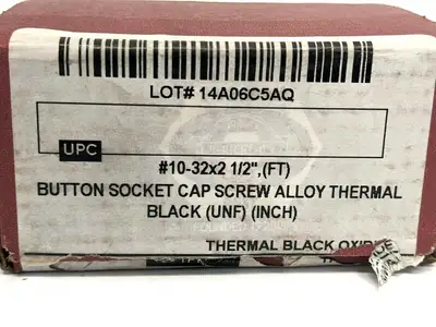 New | in-Stock BRIGHTON BEST BUTTON SOCKET CAP SCREW ALLOY #10-32 X 2-1/2" Nuts & Screws | Maverick Industrial Sales #1112073