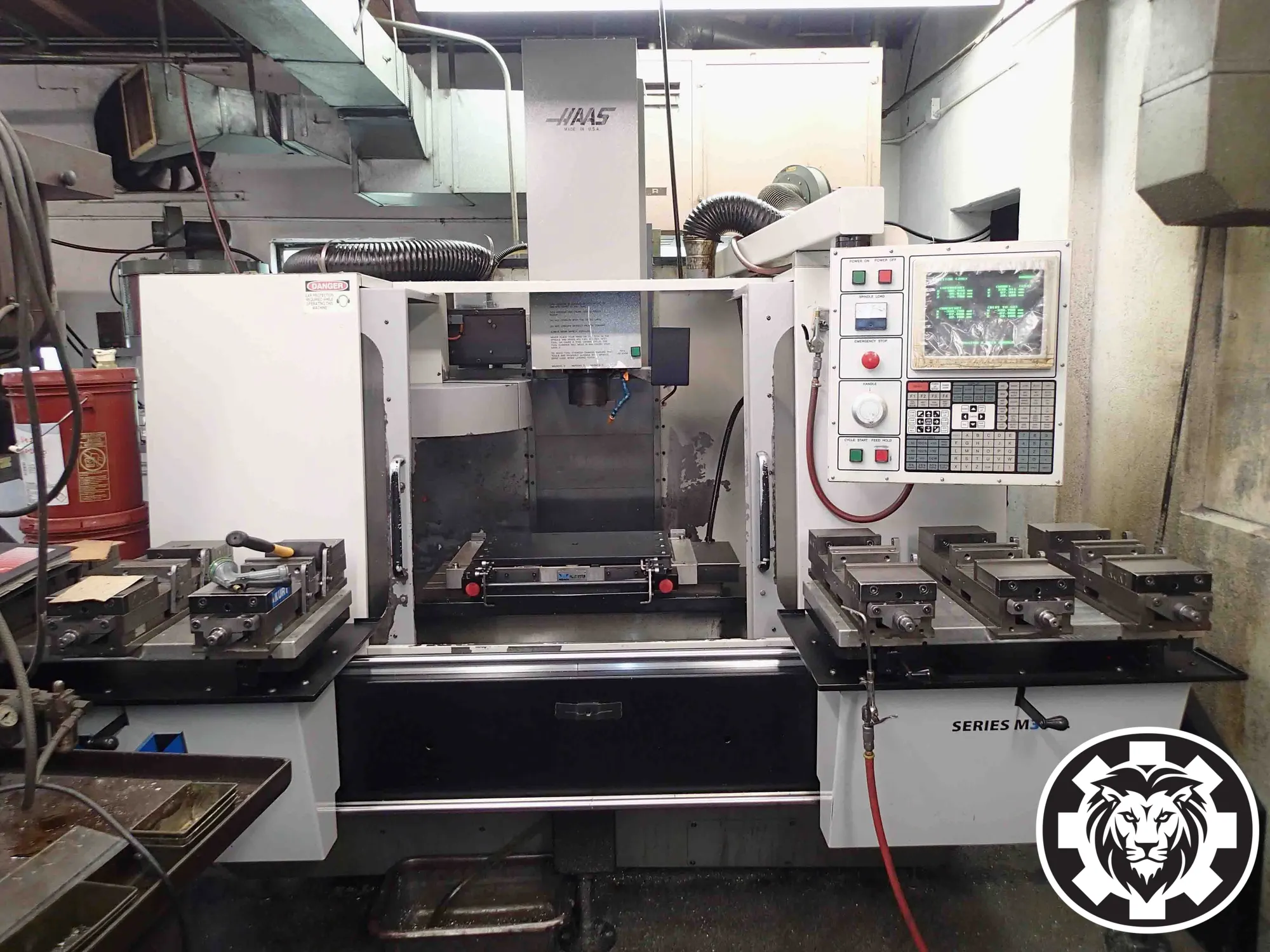 Haas VF-2 VMC, 1994- 4th Axis Ready, Kurt Vise