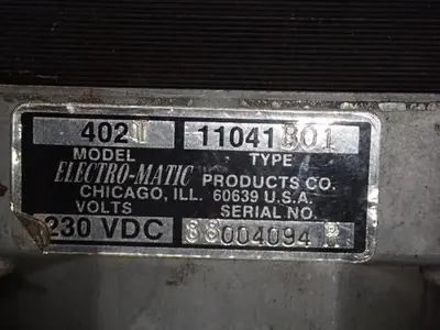 USED ELECTRO MATIC G1000