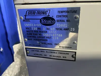 Used STERLING INC SX9413AX Misc Plastics Equipment Ohio US | HGR 24 #1287386