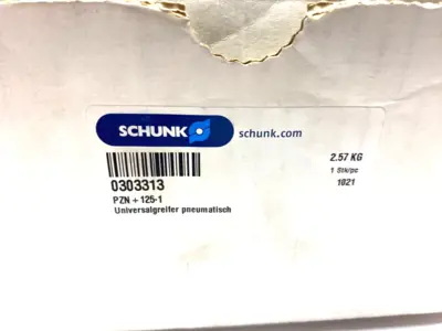 PZN+125-1, 303313 | Schunk PZN+125-1 Universal Pneumatic Robot Jaw Tool Gripper 303313 - New