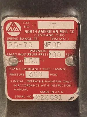 Used NORTH AMERICAN MFG 71 77-1 Air Pressure Regulators Ohio US | Surplus Asset Holdings #1247509