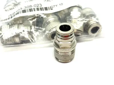New | in-Stock Numatics Push-to-Connect Straight Male Fitting Parts (Hydraulics and Pneumatics) Michigan US | Maverick Industrial Sales #1399916