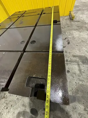 60" X 90.5" X 13" T SLOTTED FLOOR PLATE: STOCK 11835