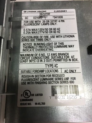 New | in-Stock Lithonia Lighting LI6F Lighting Indiana US | J&J Industrial Supply #519546