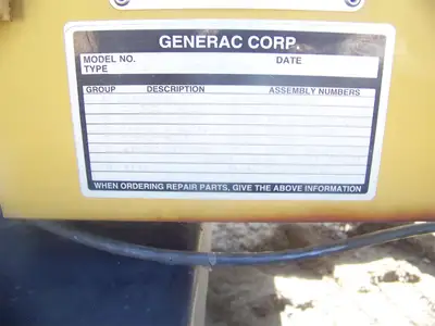 Used 1997 GENERAC 97A04721S Gas Generators Michigan US | NAS Sales #1557812