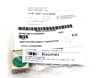 NEW BAUMER IFFM 20P17A3/S35L INDUCTIVE PROXIMITY SWITCH IFFM20P17A3S35L