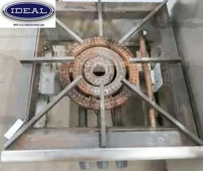 Single Burner 2' x 2' gas stock pot burner