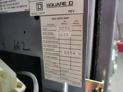 USED SQUARE D MODEL 6