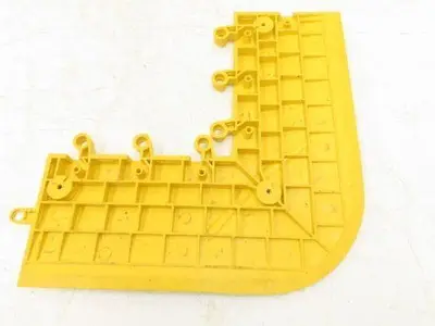 Wearwell H-9392 ErgoDeck Mat - 6 x 15", Ramp Edge Round Outside Corner Lot of 4