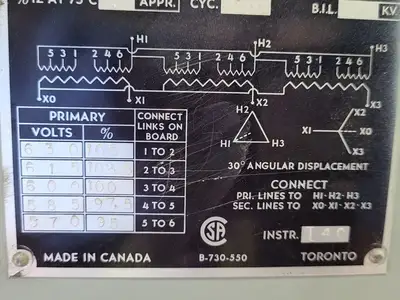 Used ACME ELECTRIC H348-15M Transformers British Columbia CA | Lenmark #266022