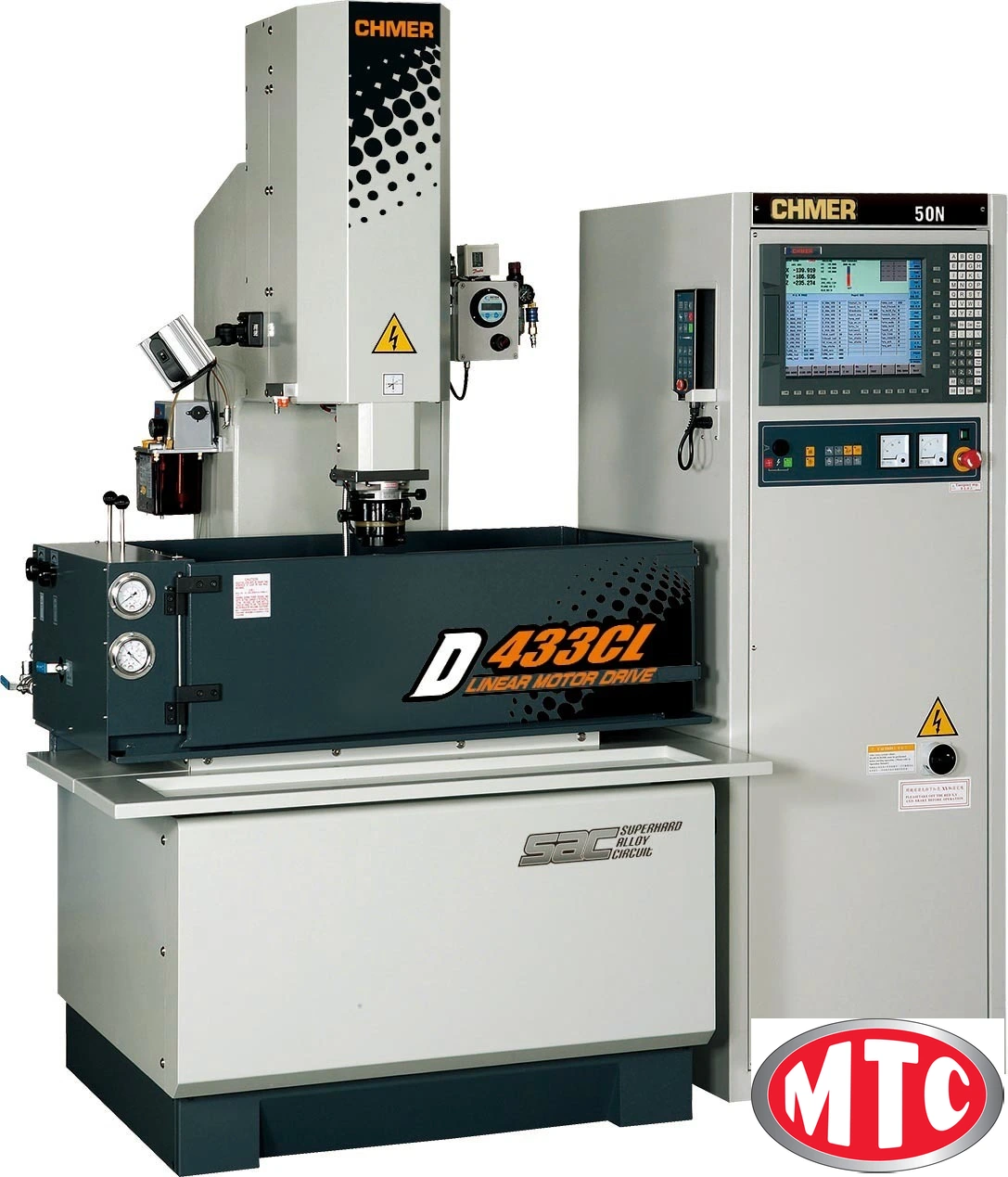 Chmer CNC Sinker EDM w/ Linear motor "Z", Glass Scales "X", "Y" & "Z"