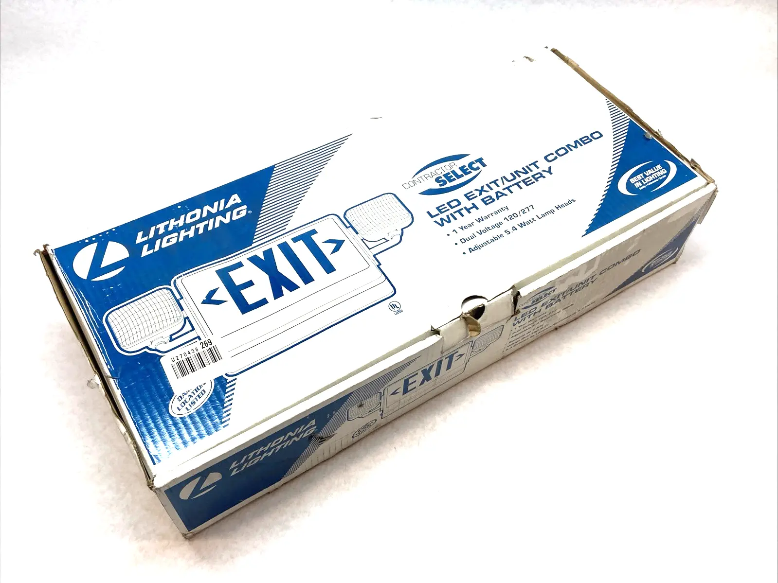 New | in-Stock Lithonia Lighting LED Exit/Unit Combo w/ Battery 120/277VAC Lighting Michigan US | Maverick Industrial Sales #1400902