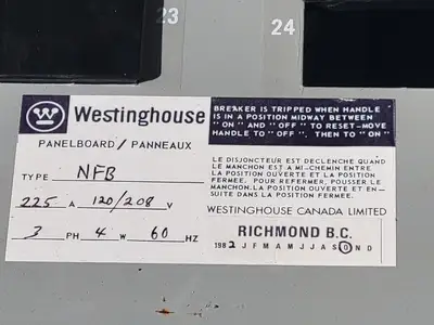 Used WESTINGHOUSE NFB Switchgears British Columbia CA | Lenmark #835637