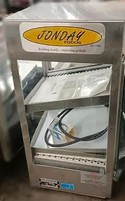 Display warming cabinet