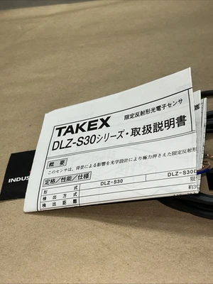 New TAKEX Photoelectric Sensor DLZ-S30 DLZS30 NNB Ships From 🇺🇸 + Warranty
