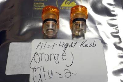 New Orange Pilot Light Knobs (Qty 2)